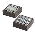 Mini Game Set in Rosewood Finish Wooden Box